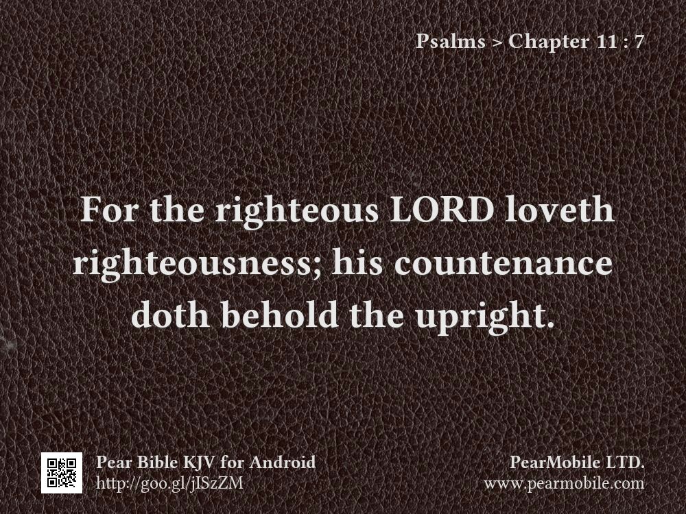Psalms, Chapter 11:7
